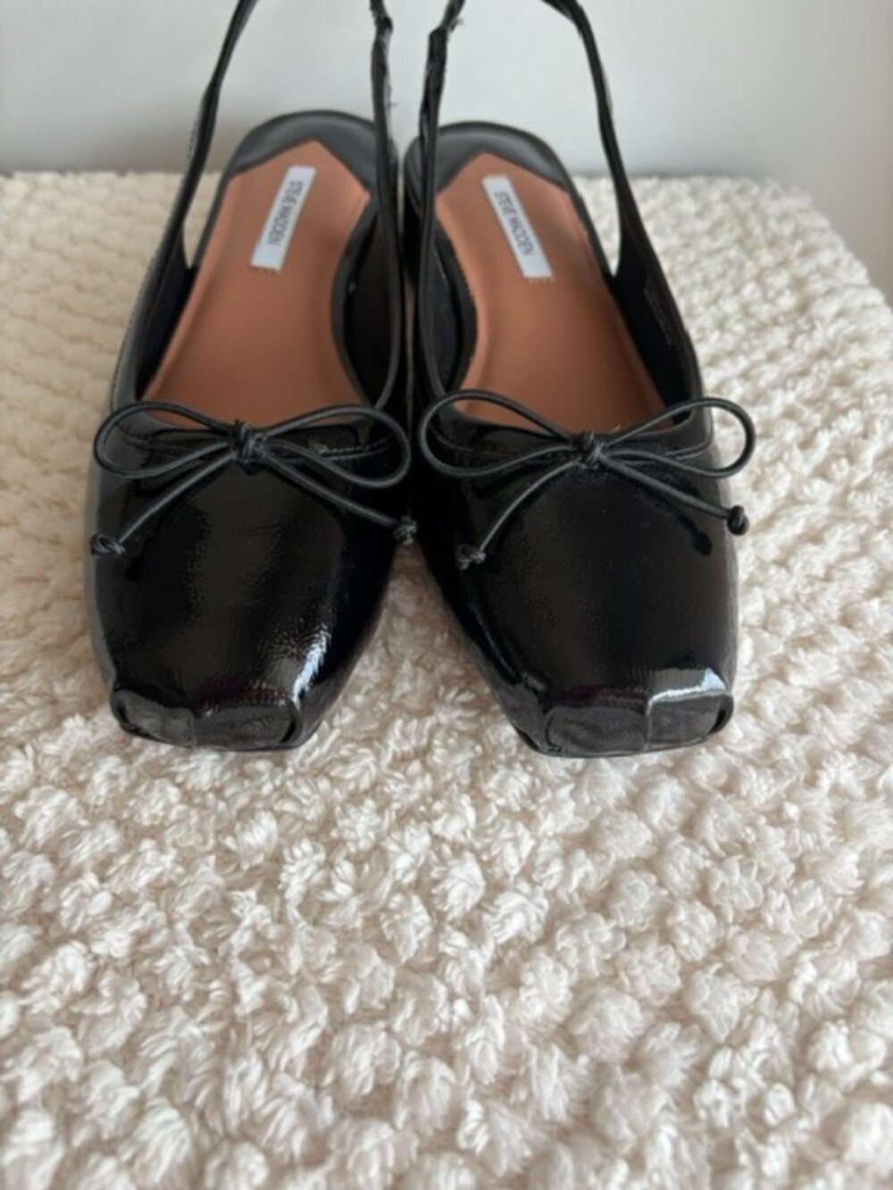 🖤 Steve Madden LOVED Black Crinkle Patent - Size 9 - Picture 3 of 8